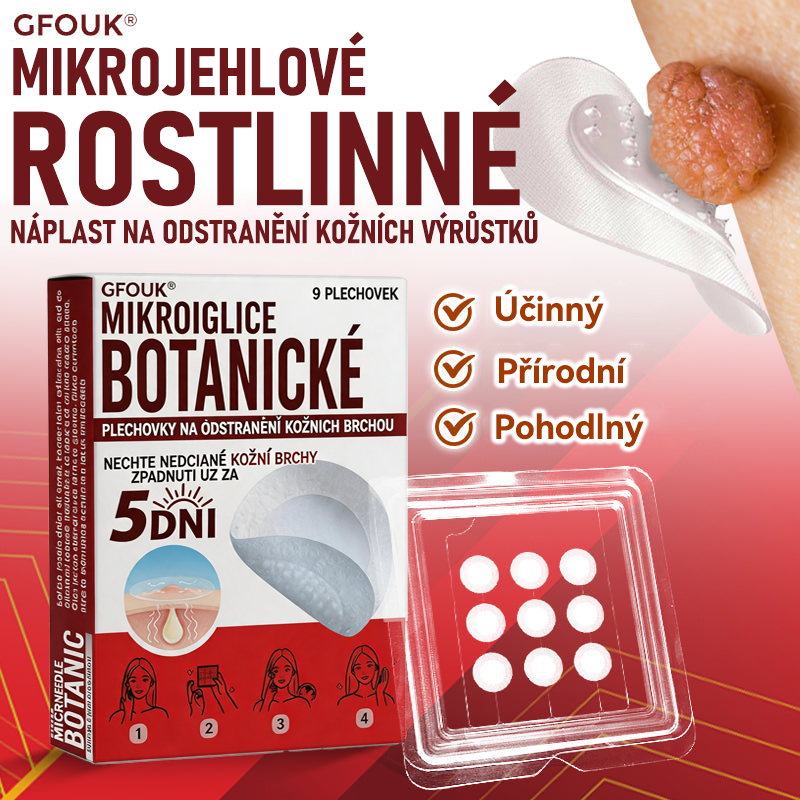 🗽✅GFOUK® Mikrojehličková botanická náplast na odstranění bradavic