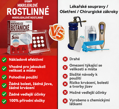 🗽✅GFOUK® Mikrojehličková botanická náplast na odstranění bradavic